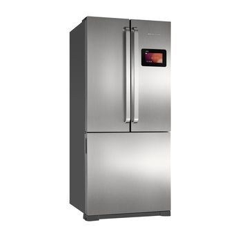 Geladeira Frost Free Inox 540 Litros Brastemp Inverse com Central Inteligente - Geladeira Frost Free Inox BRN80AK