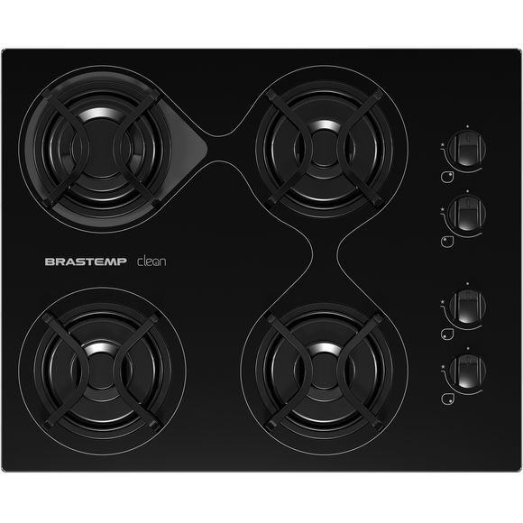 Cooktop a Gás Brastemp Clean 4 Bocas em Vidro BD060AE Loja Brastemp