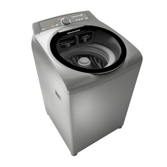 Máquina de Lavar Inox: Lavadora de roupas inox 11 kg Brastemp Ative! BWG11AR - Imagem em perspectiva