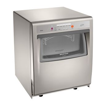 Lava louças - Máquina de lavar louça 8 serviços Ative cinza Brastemp BLF08AS - imagem em Perspectiva