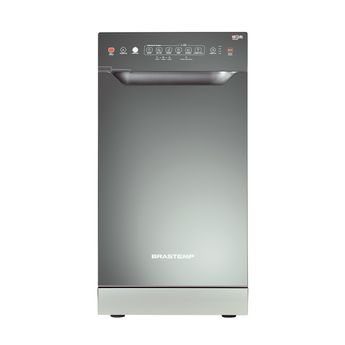 Lava louças - Máquina de lavar louças 10 serviços cinza Brastemp BLF10AS