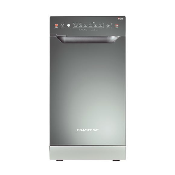Lava Louças 10 Serviços Brastemp Slim Prata Espelhada com Ciclo Pesado Menor preço em Lava Louças 10 Serviços Brastemp Slim Prata Espelhada com Ciclo Pesado