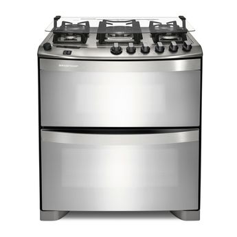 Fogão: fogão 5 bocas com forno duplo Brastemp Ative! BFD5QBR - Imagem Frontal