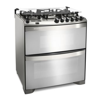 Fogão: fogão 5 bocas com forno duplo Brastemp Ative! BFD5QBR - Imagem em perspectiva