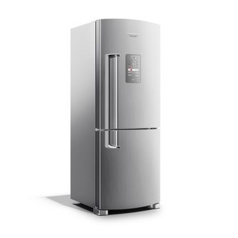 Geladeira Frost Free Inox 422 Litros Brastemp Inverse Viva - Geladeira Frost Free Inox BRE51NK