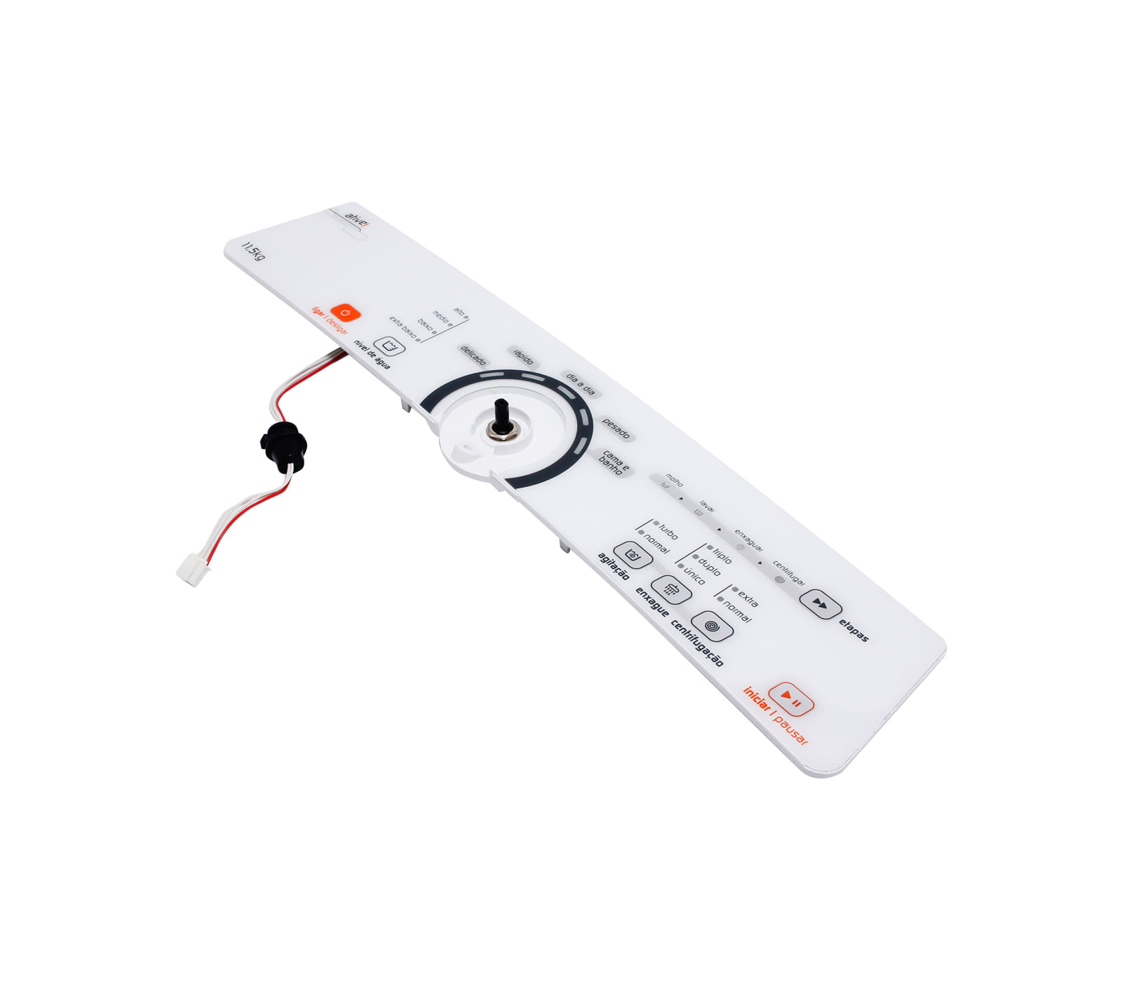 Conjunto Console e Placa de Interface Bivolt para Máquina de Lavar Brastemp - W10706120
