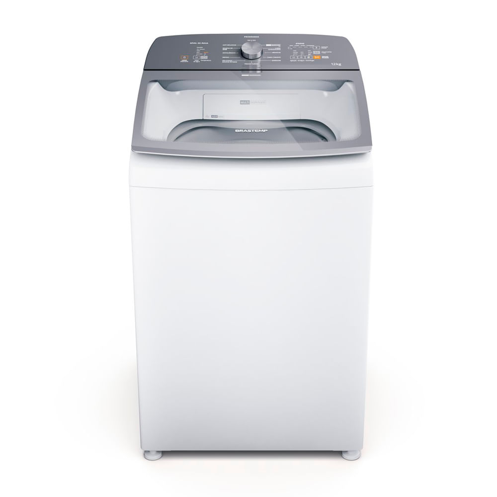 Máquina de Lavar Brastemp 12Kg branca Água Quente com Ciclo Tira Manchas Pro e Ciclo Antibolinha
