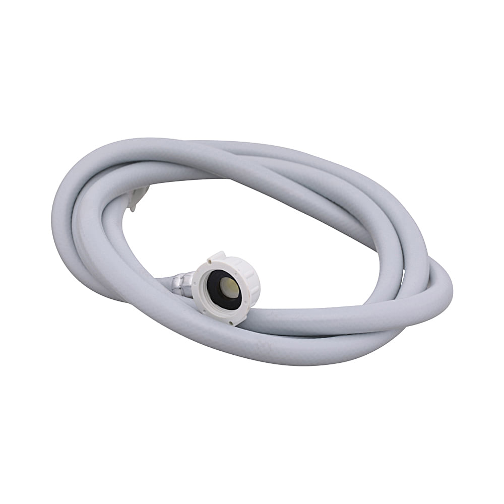 Mangueira de Entrada de Água 2m para Maquina de Lavar e Lava Louças Brastemp - W10190148