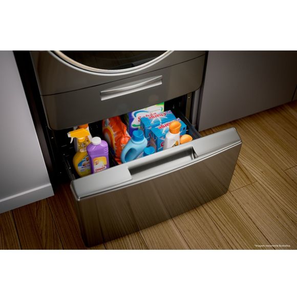 Pedestal Organizador Para Máquina De Lavar Front Load Brastemp 15Kg - B5p15bs Sem Voltagem