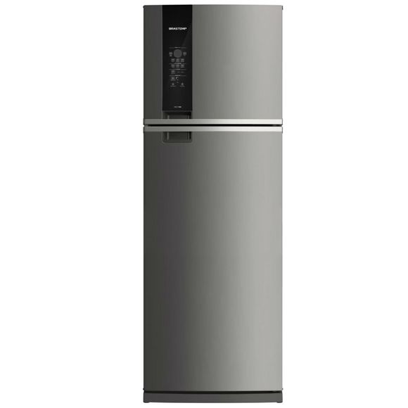 Geladeira Brastemp Frost Free Duplex 478 Litros Cor Inox Com Freezer Control Advanced - Brm59ak 220V