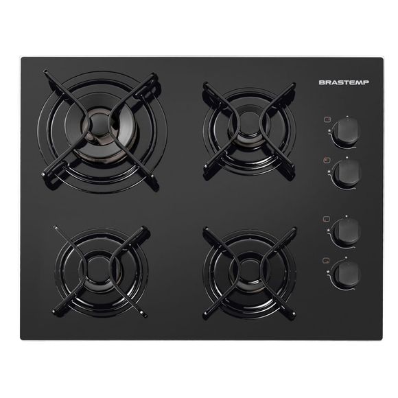 Cooktop 4 Bocas Brastemp Com Duplachama E Acendimento Automático - Bdd62ae Bivolt