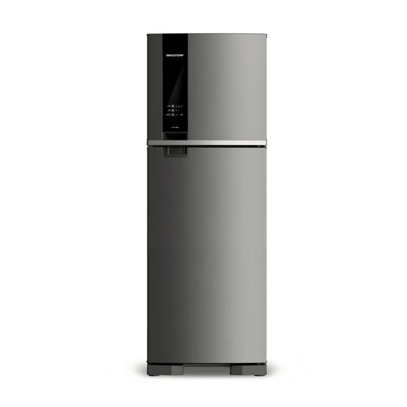 Geladeira Brastemp Frost Free Duplex 375 Litros Cor Inox Com Espaço Adapt - Brm45hk 110V