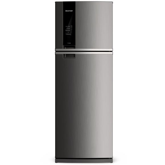 Geladeira Brastemp Frost Free Duplex 500 Litros Cor Inox Com Turbo Control - Brm57ak 220V