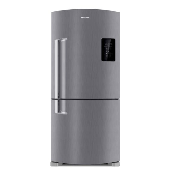 Geladeira Brastemp Frost Free Inverse 588 Litros Cor Inox Com Smart Bar Bre85ak 110V