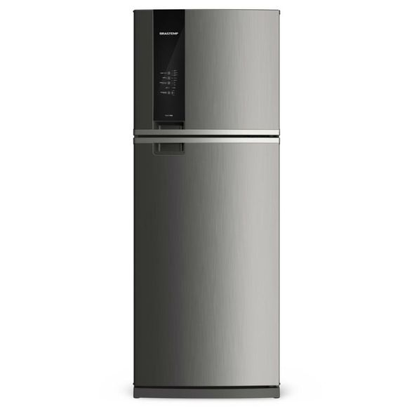 Geladeira Brastemp Frost Free Duplex 462 Litros Cor Inox Com Turbo Control - Brm56bk 110V