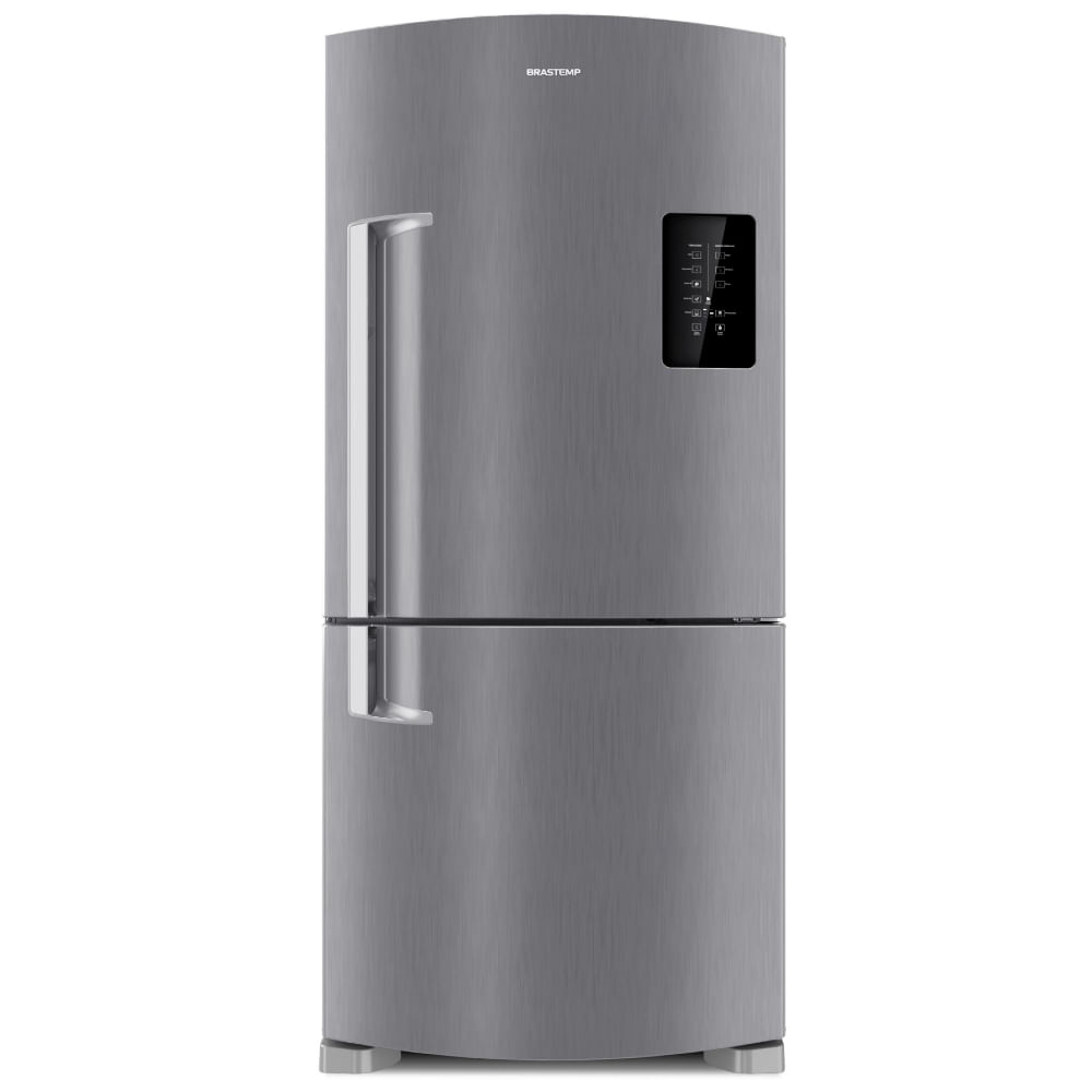Geladeira Brastemp Frost Free Inverse 588 Litros Cor Inox Com Smart Bar Bre85ak 220V