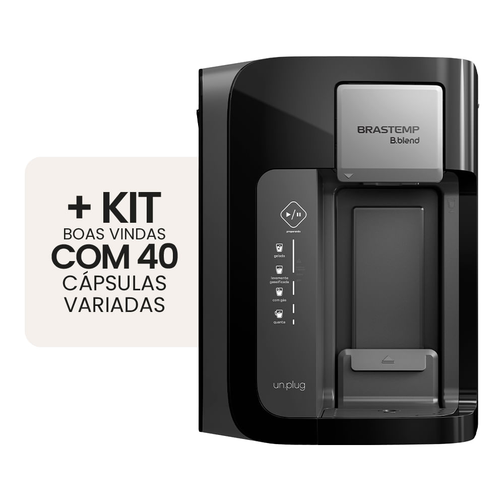 Máquina B.blend un.plug Preta + Welcome Kit