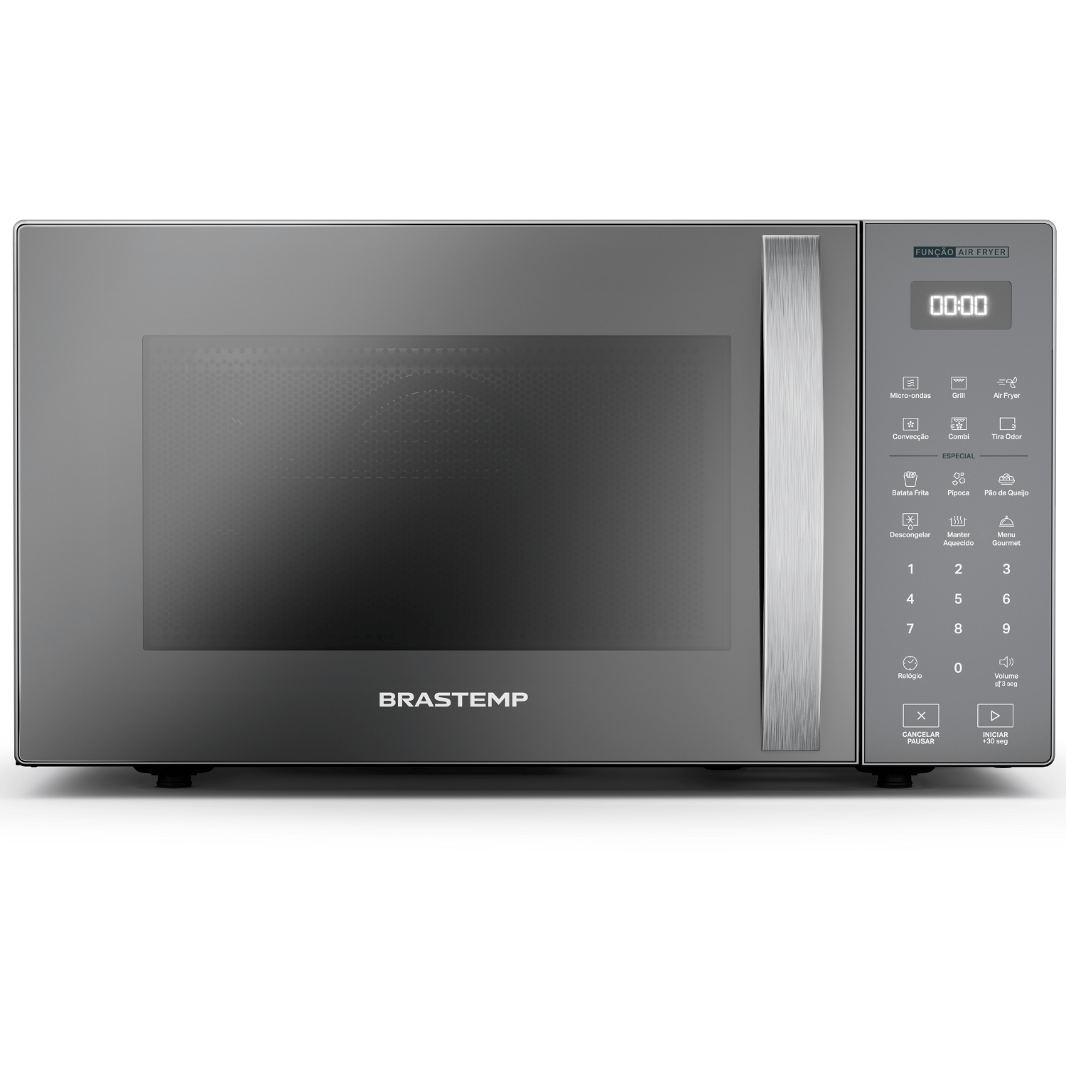 Micro-ondas Air Fryer Brastemp cor Inox 29 Litros - BMC29AR - 220V