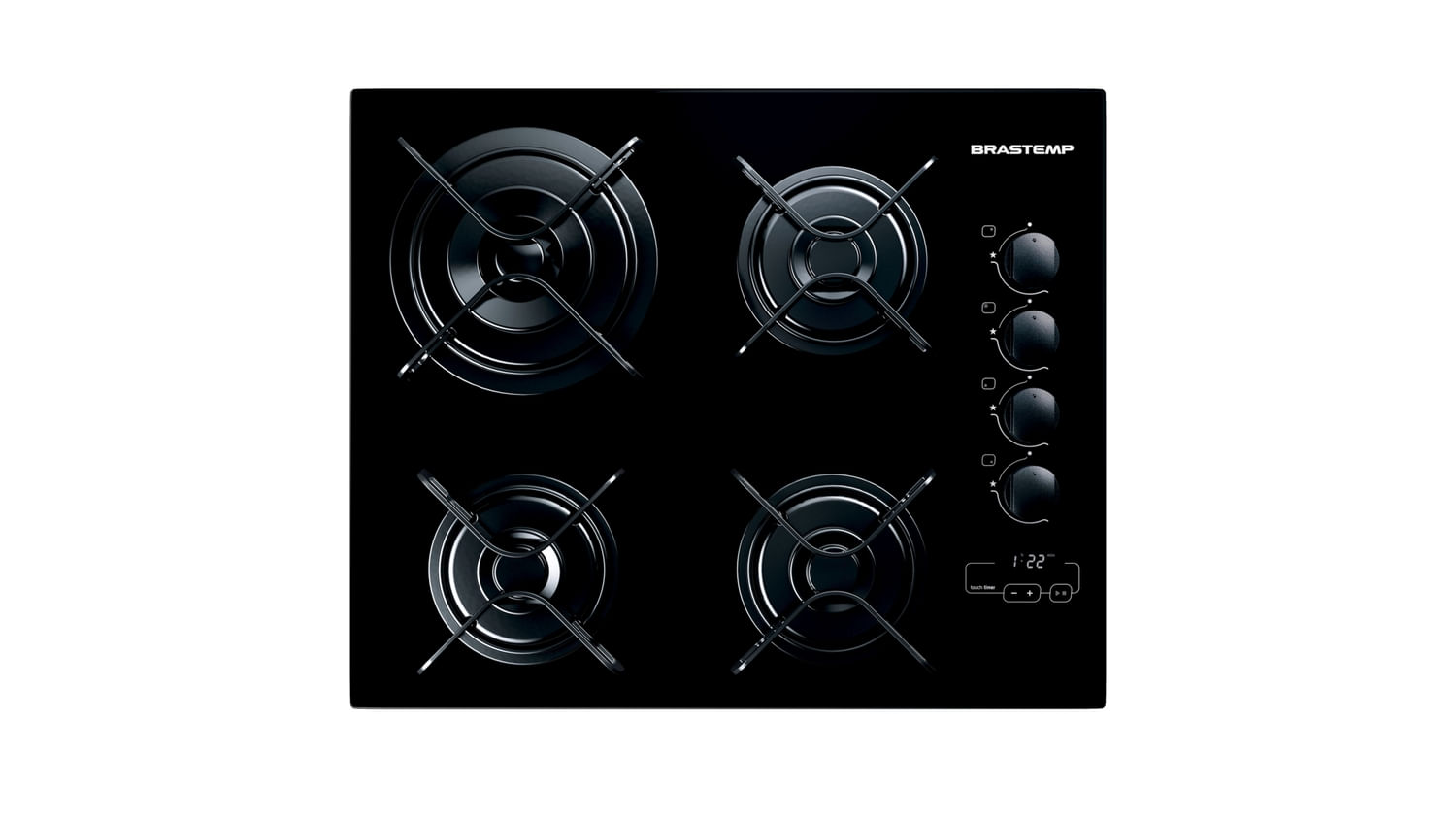Cooktop 4 Bocas Brastemp com Duplachama e Timer Touch - BDT62AE