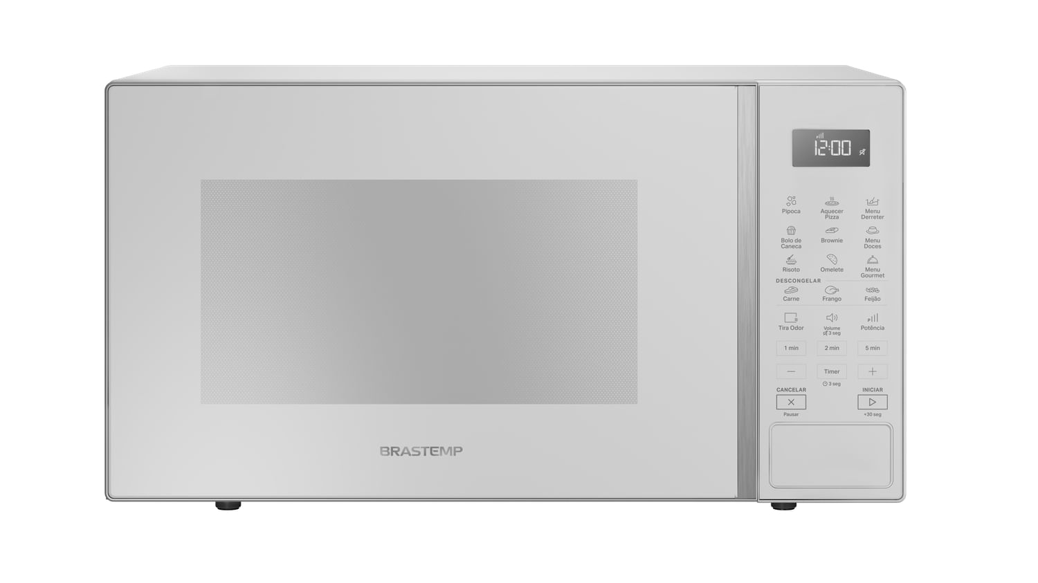 Micro-ondas Brastemp 32 Litros Branco com Menu Gourmet - BMS46AB