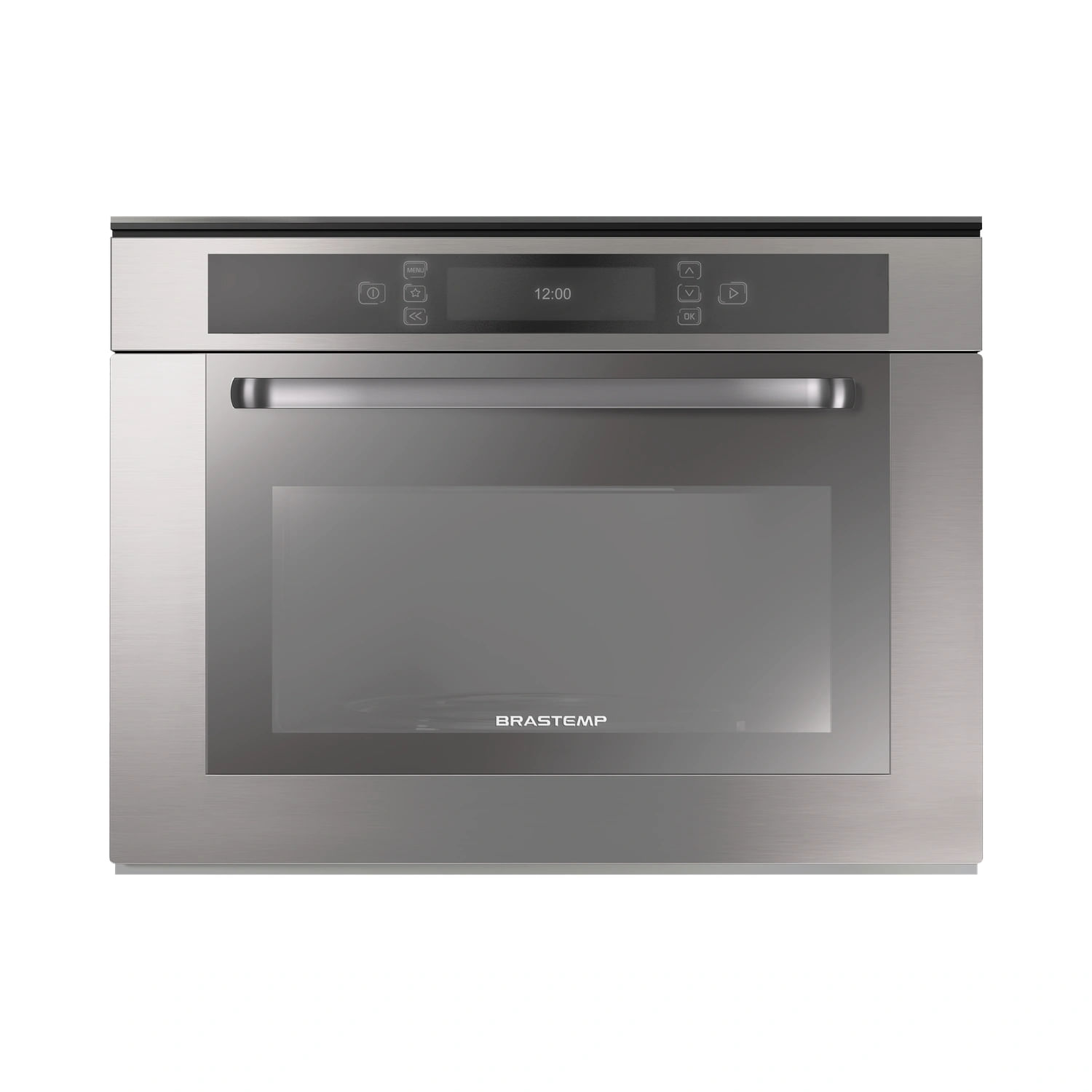 Micro-ondas Brastemp de Embutir 40 Litros Cor Inox com Grill - BMO40AR