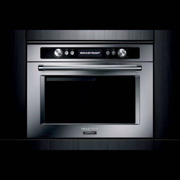 Micro-ondas de Embutir Brastemp Gourmand 40 Litros Inox com Sistema 3D e Sensor Cooking - BMO45AR 220V