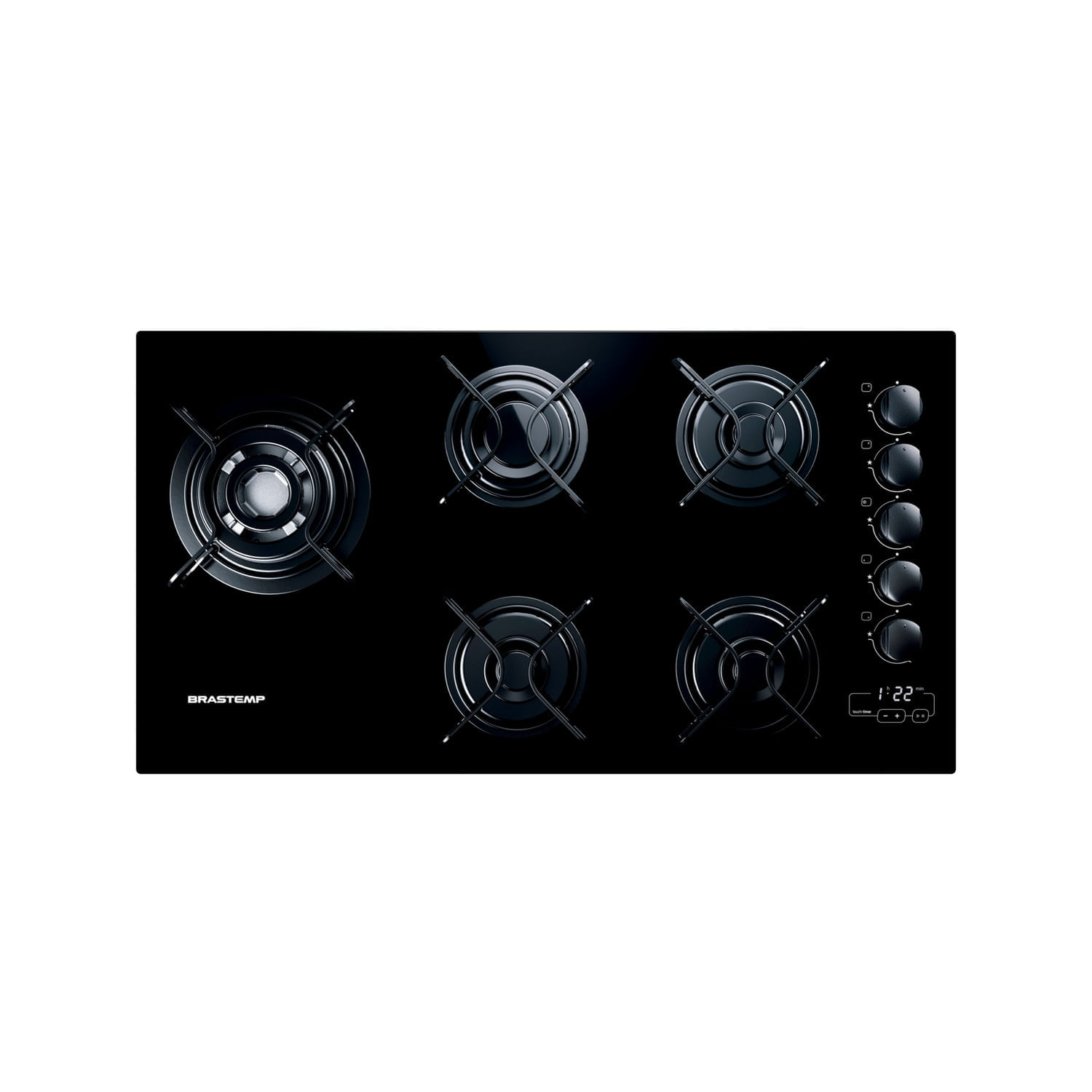 Cooktop 5 Bocas Brastemp com Quadrichama e Timer Touch - BDT85AE