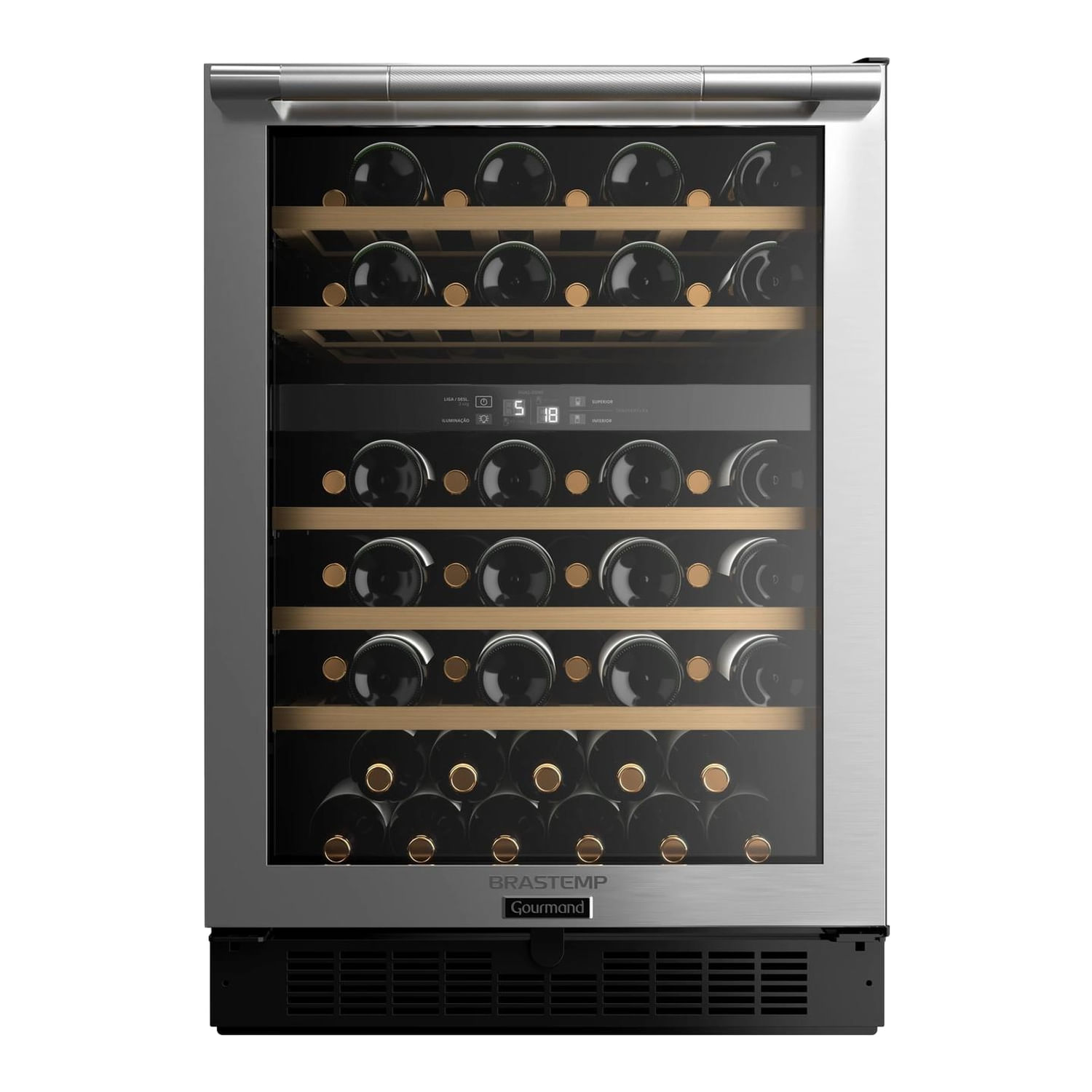 Adega Brastemp Gourmand Dual Zone 51 Garrafas - BZB51AE