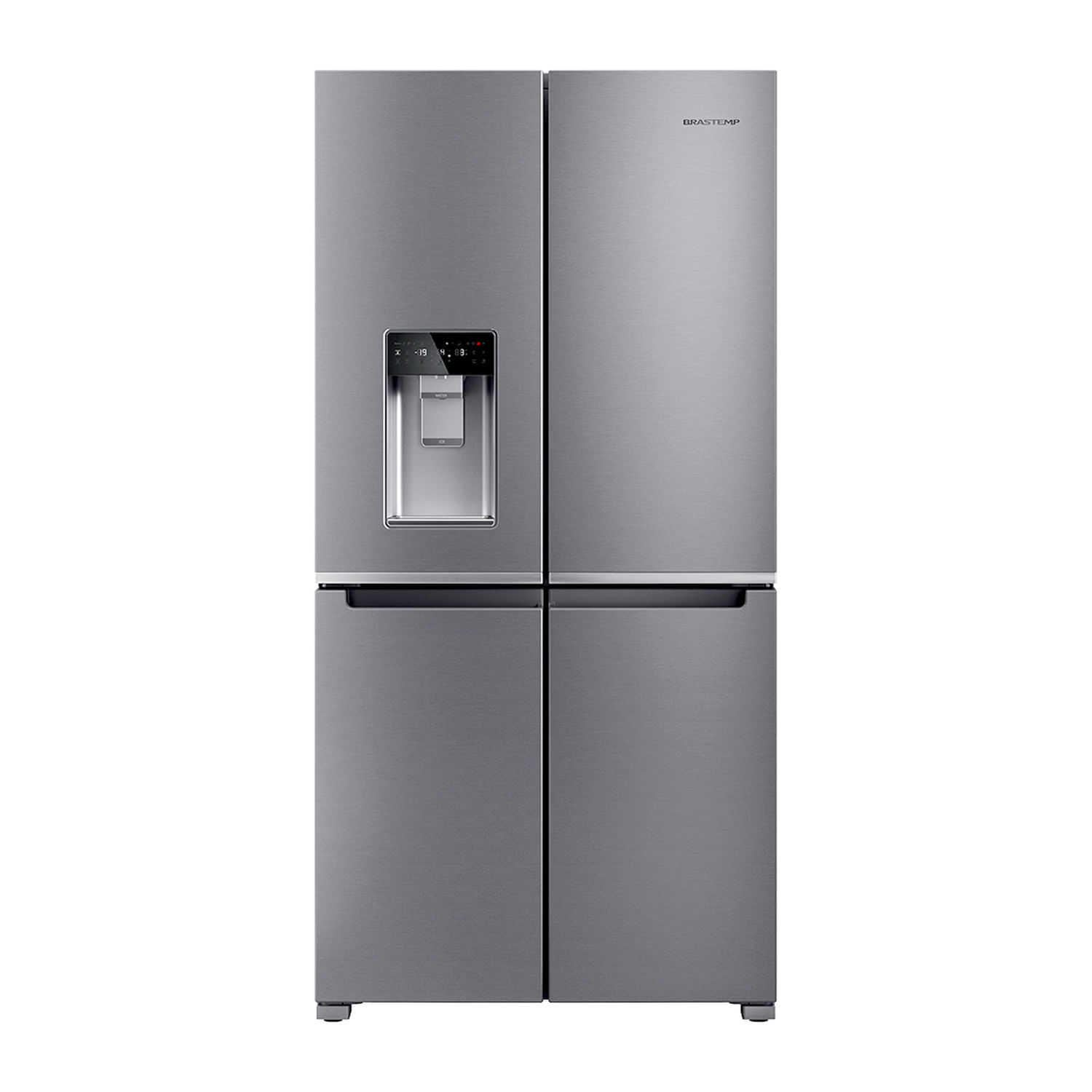 Geladeira Brastemp Inverse 4 Frost Free Inox com Convertible Space - BRO90MK