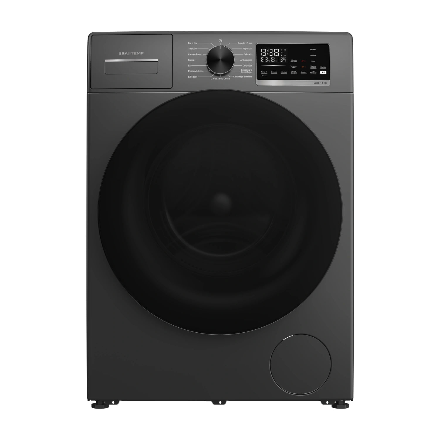 Lavadora Brastemp 14Kg Titanium com Lavagem Inteligente B= Smart e Ciclo 100 Manchas - BNF14AS