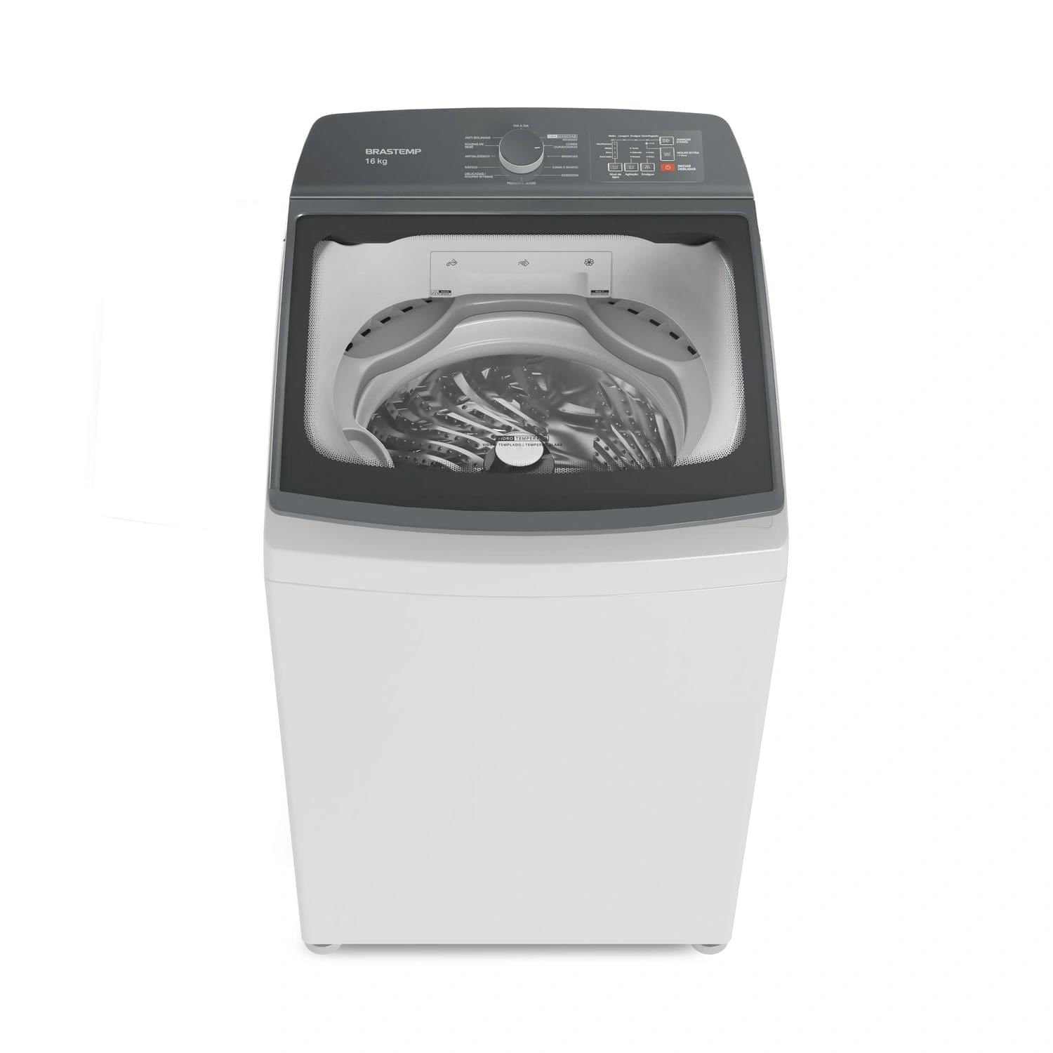 Máquina de Lavar Brastemp 16Kg Branca com Ciclo Tira Manchas Advanced e Ciclo Antibolinha - BWK16AB