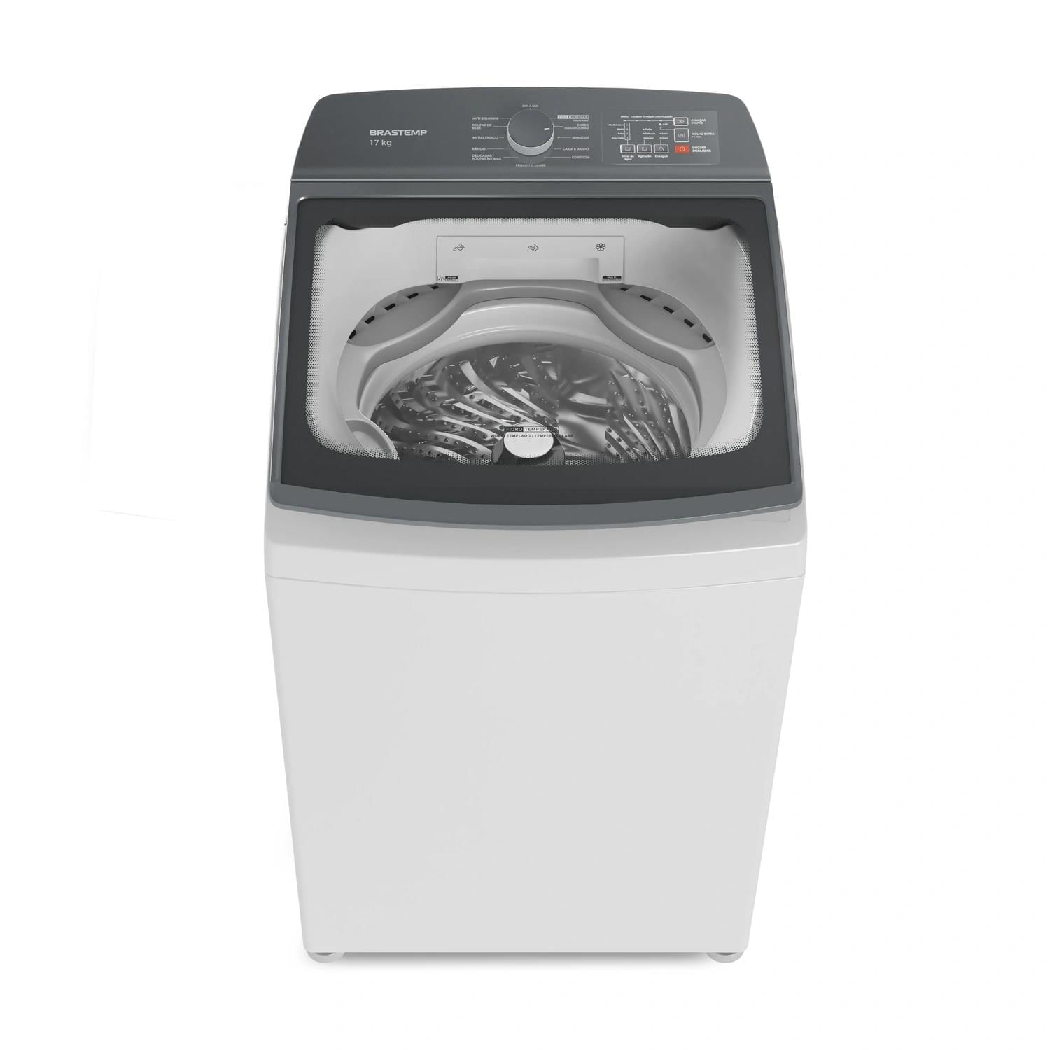 Máquina de Lavar Brastemp 17Kg Branca com Ciclo Tira Manchas Advanced e Ciclo Antibolinha - BWK17AB